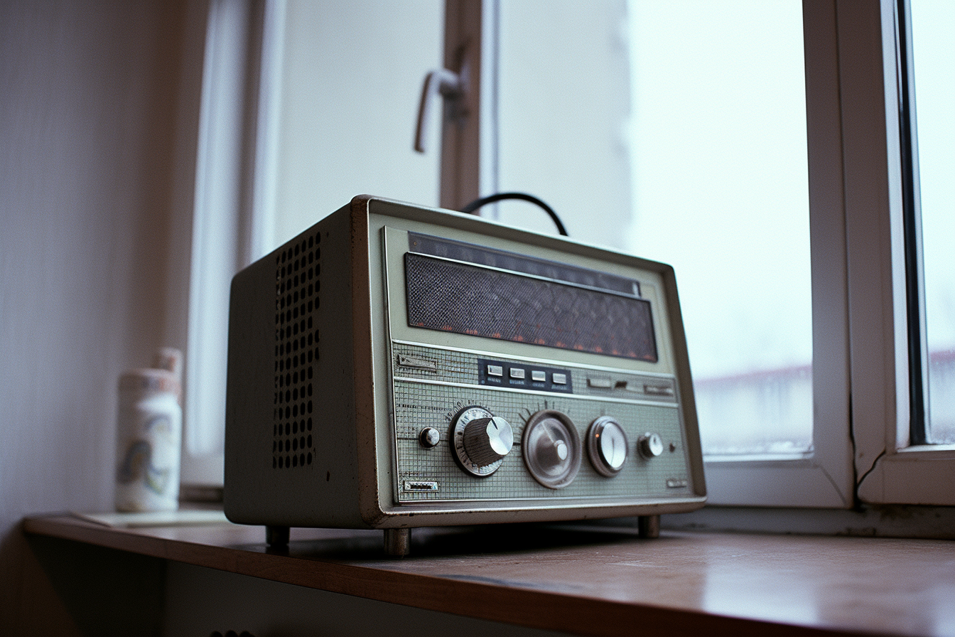 Decentered-Media_a_documentary_style_photograph_of_a_radio_set__82245f71-5a80-41d7-b470-34c03897c2cd